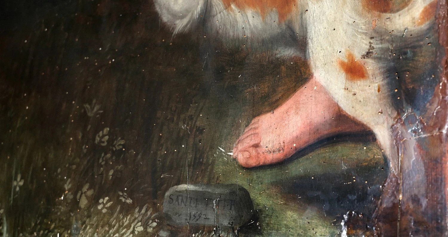 La moltiplicazione dei pani - dettaglio 1, Santi Gervasio e Protasio (Firenze)